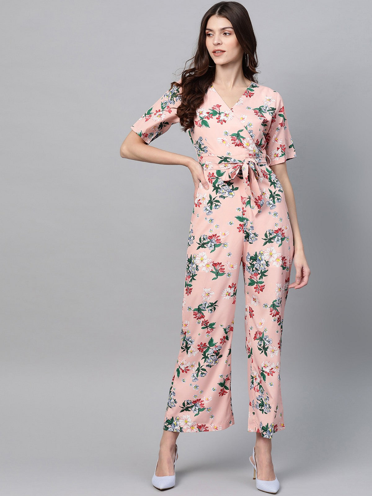 Floral store printed jumpsuit