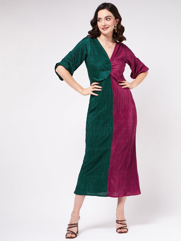 Color block 2024 dress zara